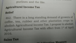 Agriculture Income Tax